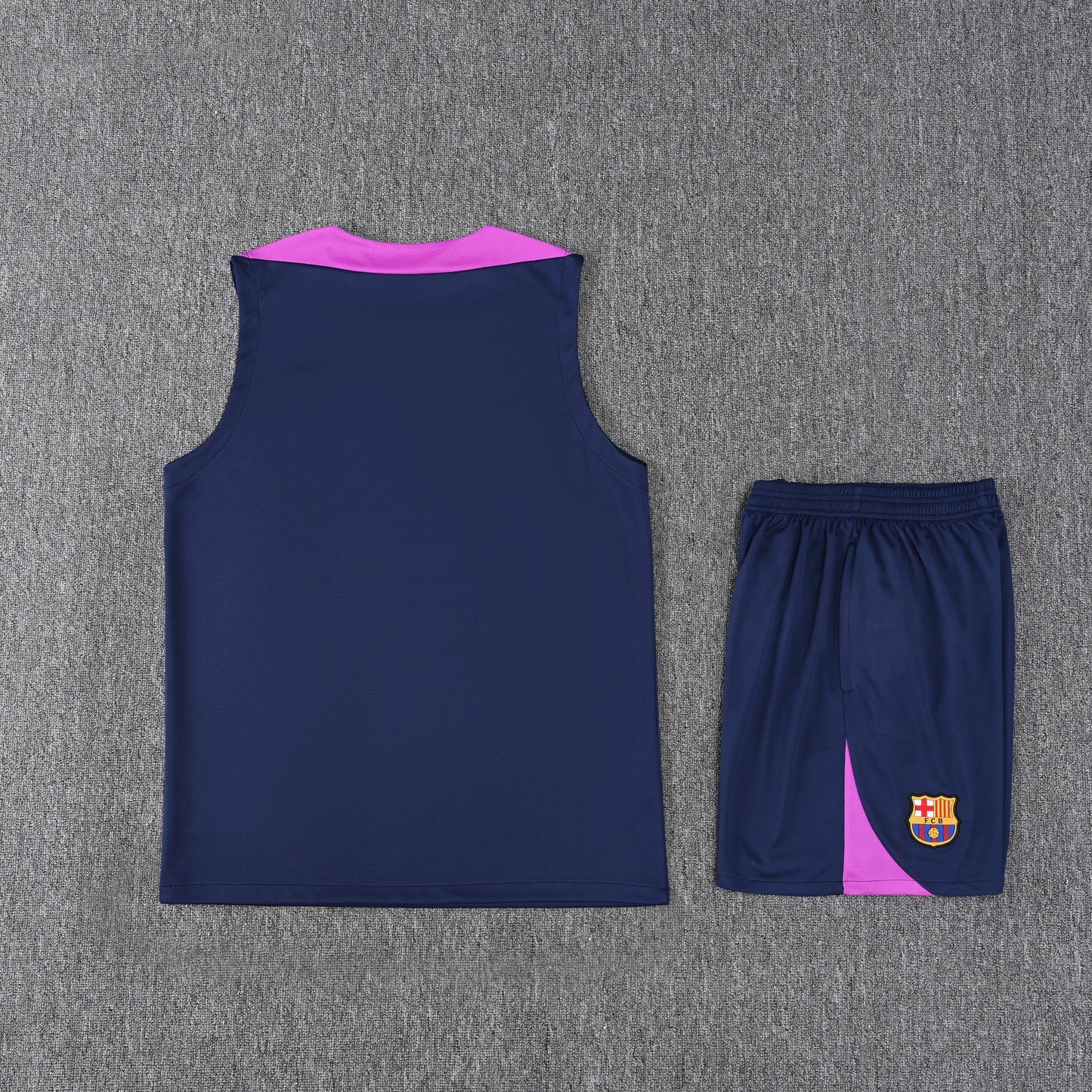 Barcelona Sleeveless Training Kit Blue