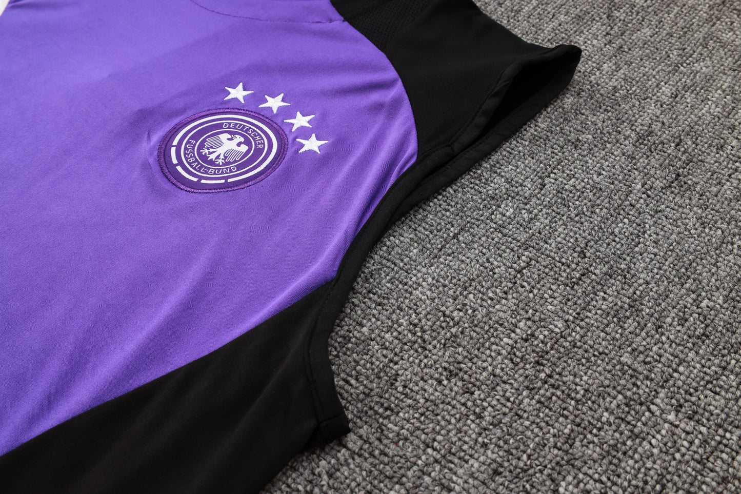 Germany Sleeveless Training Kit - Purple/Violet/Black