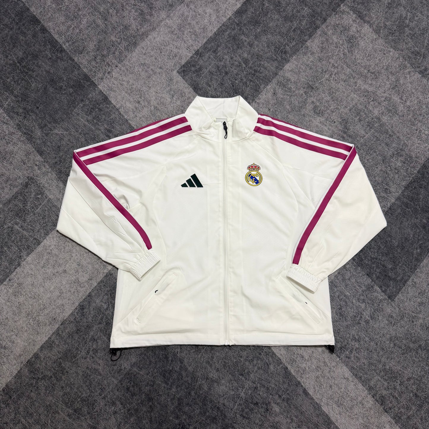 Real Madrid White 26 Home Windbreaker