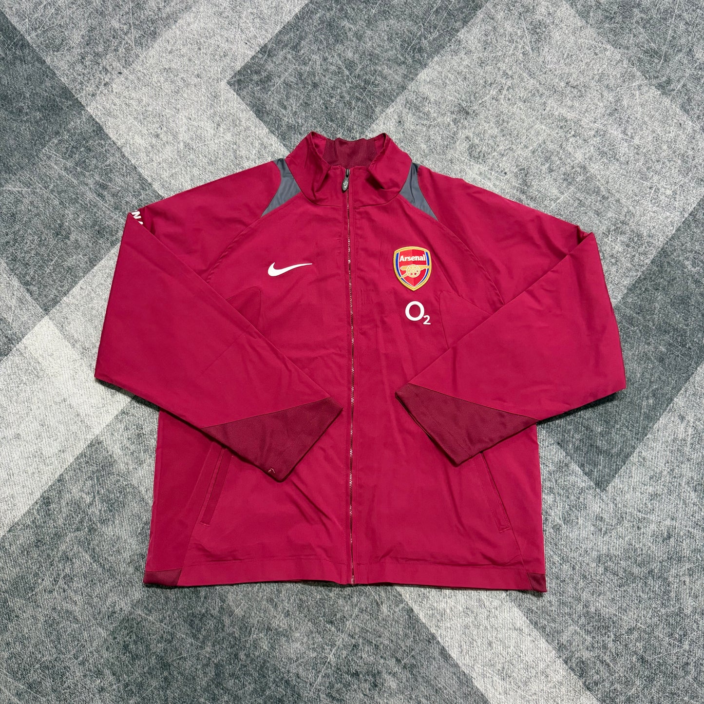 Arsenal Maroon Vintage Style Windbreaker