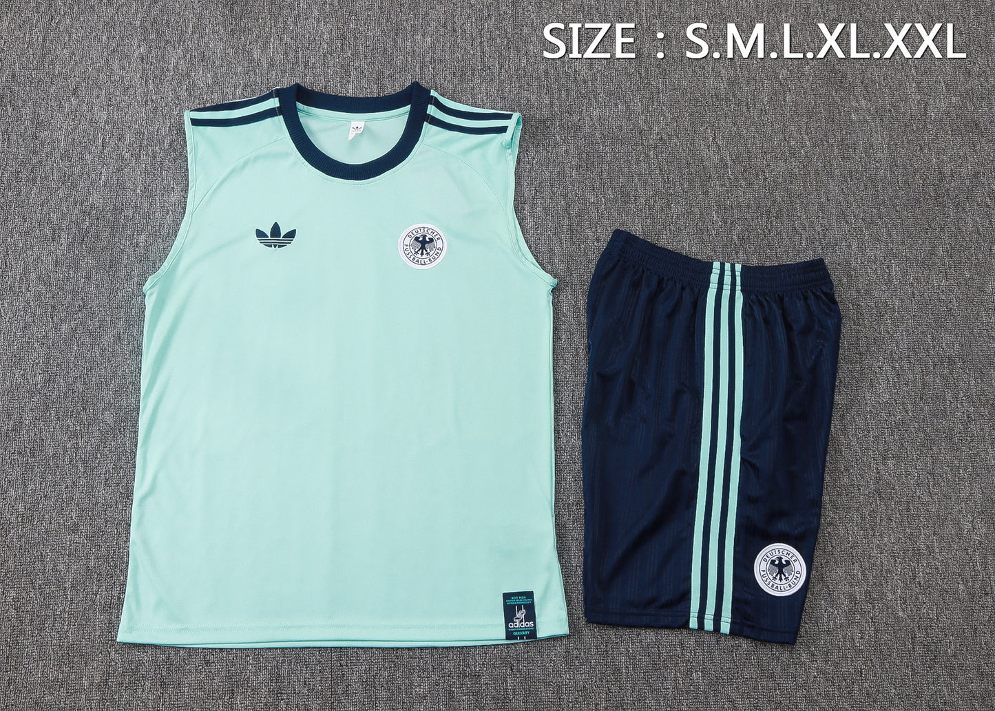 Germany 2627 Sleeveless Training Kit Dark green 1