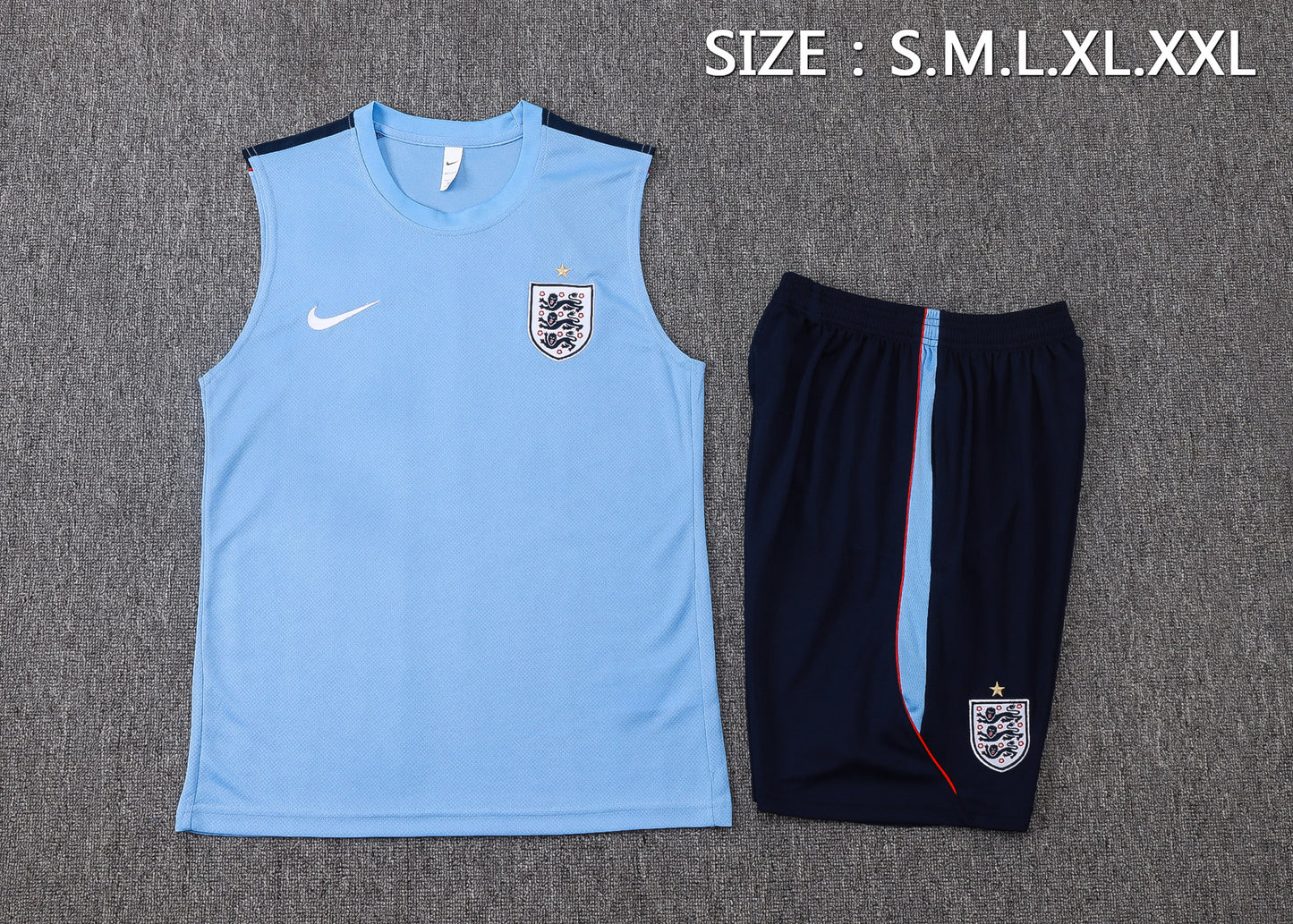 England 2627 Sleeveless Training Kit Dark green