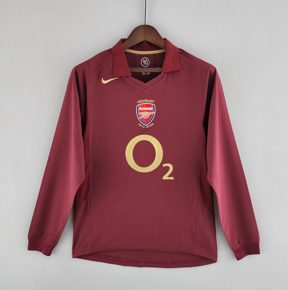 ARSENAL 2005 - 2006 HOME JERSEY LONG-SLEEVED