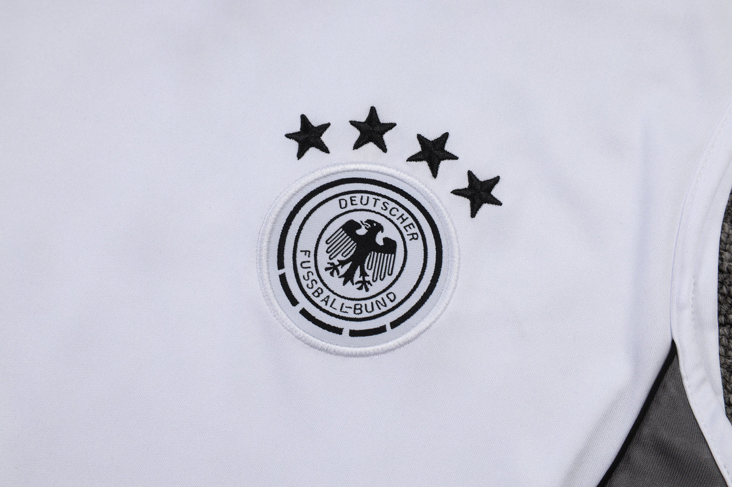 Germany Sleeveless Training Kit - White/Grey/Black