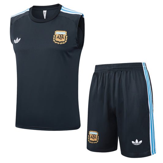 Argentina Sleeveless Training Kit - Retro