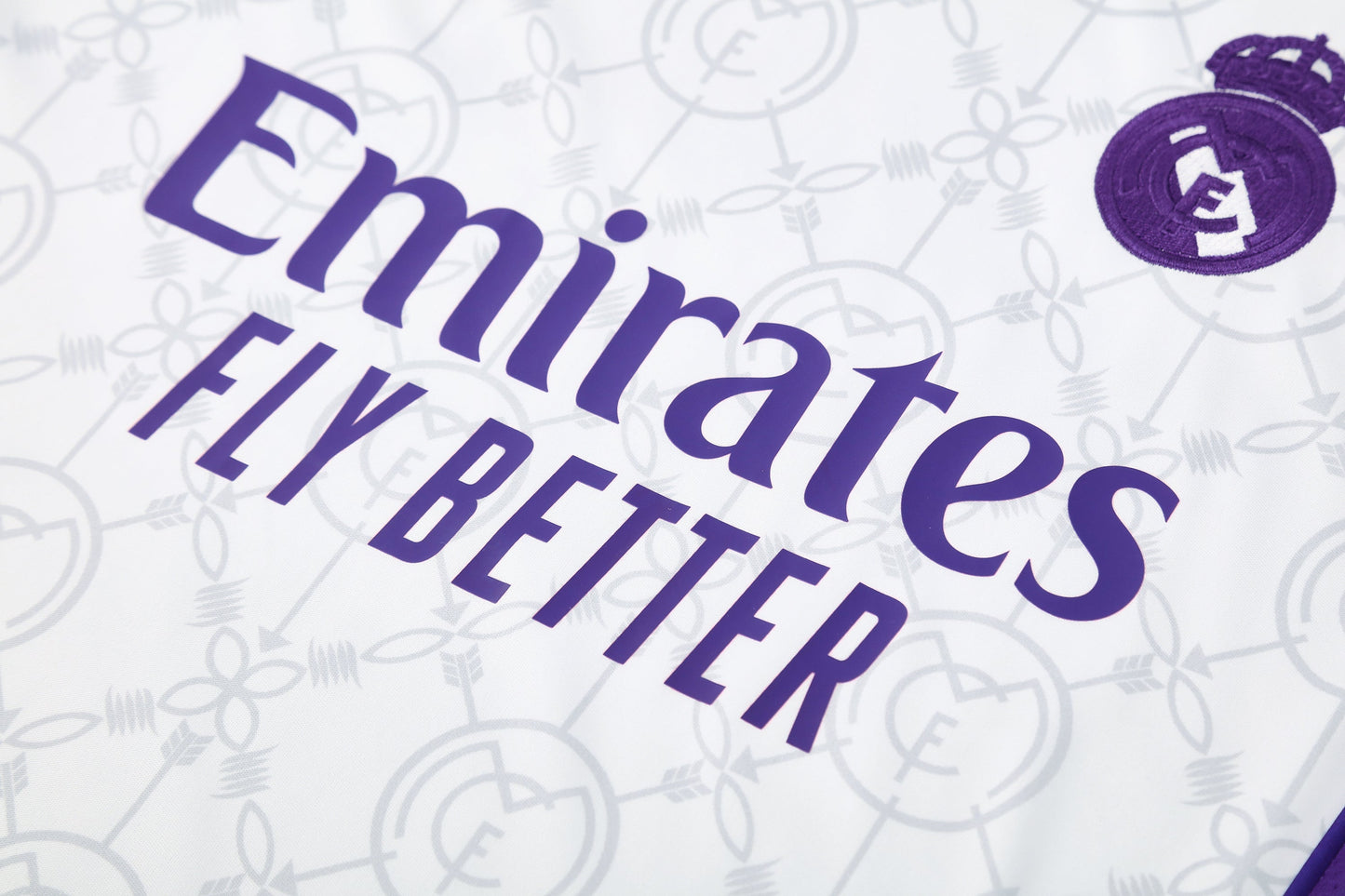 Real Madrid Sleeveless Training Kit - White/Purple/Black