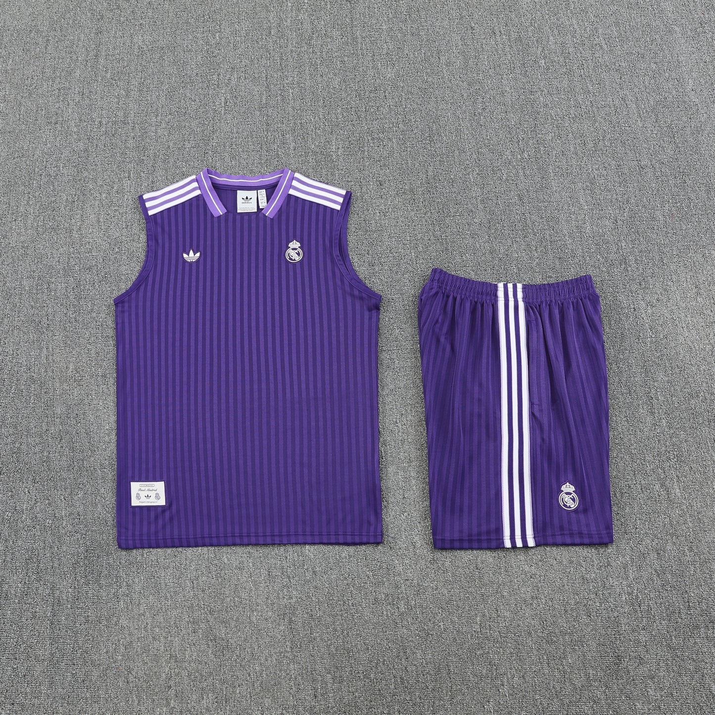 Real Madrid Sleeveless Training Kit purple
