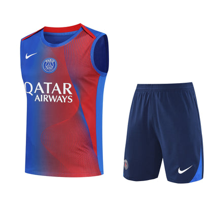 Paris Sleeveless Training Kit blue+red
