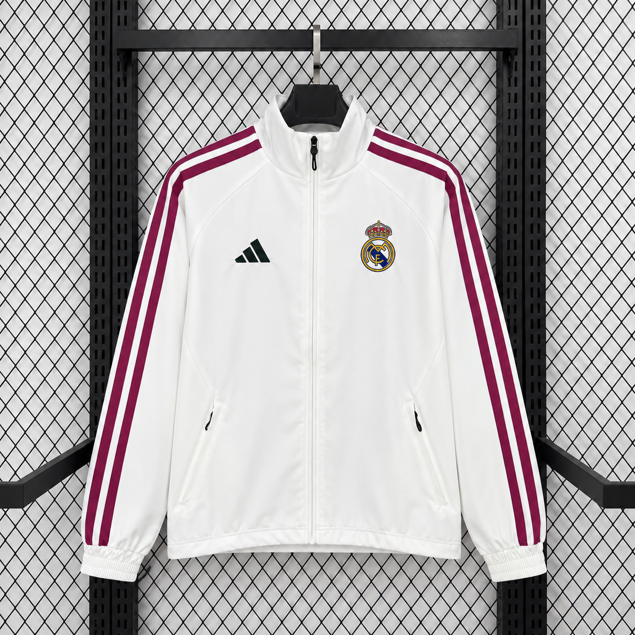 Real Madrid White 26 Home Windbreaker
