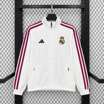 Real Madrid White 26 Home Windbreaker