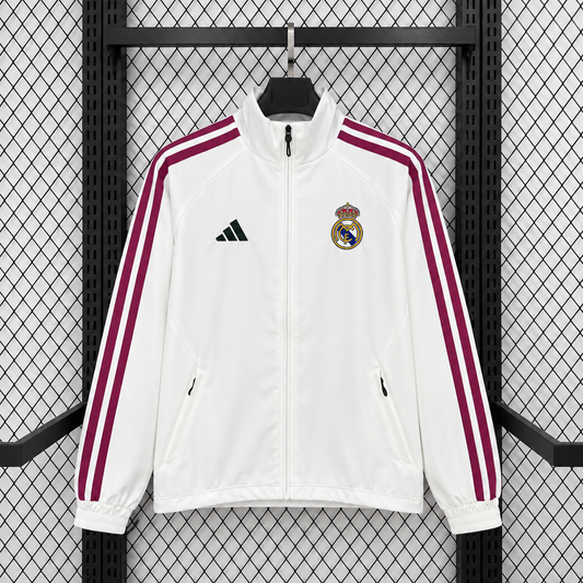 Real Madrid White 26 Home Windbreaker