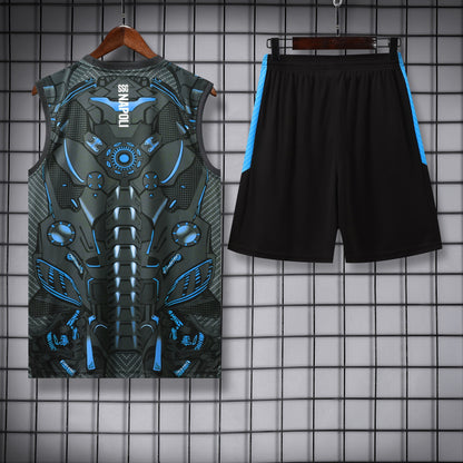 Napoli Sleeveless Training Kit - Black