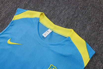 Barcelona Sleeveless Training Kit New Blue