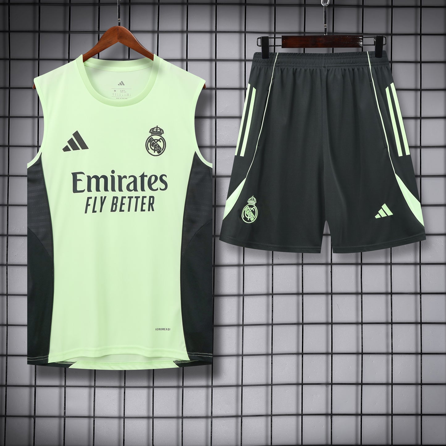 Real Madrid Sleeveless Training Kit green