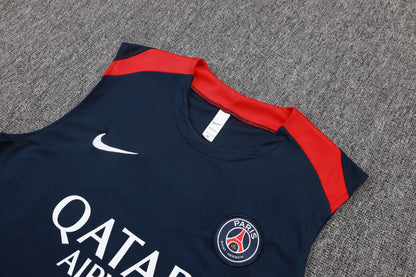 PSG Sleeveless Training Kit - Navy/Red