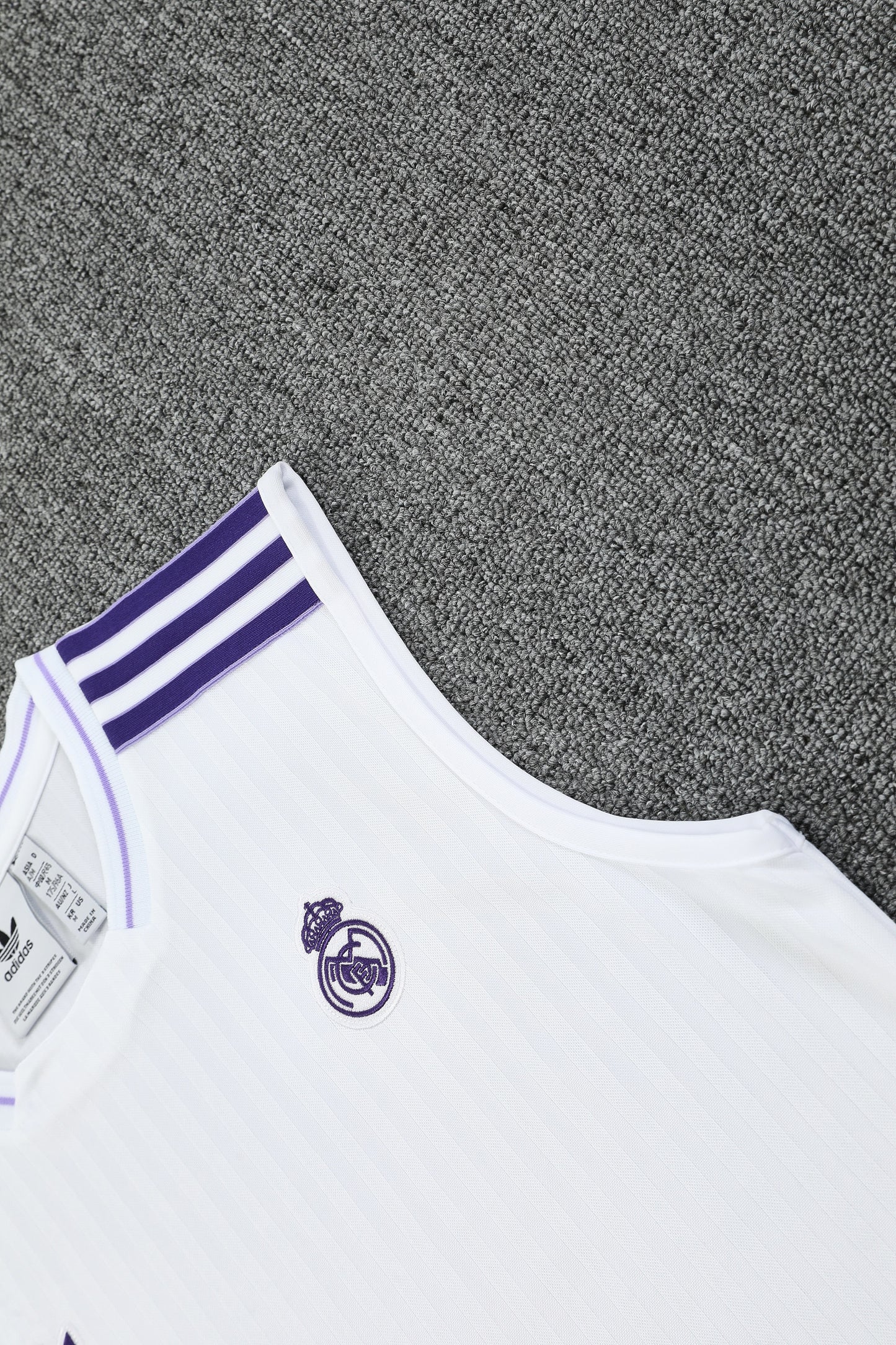 Real Madrid Sleeveless Training Kit White+purple