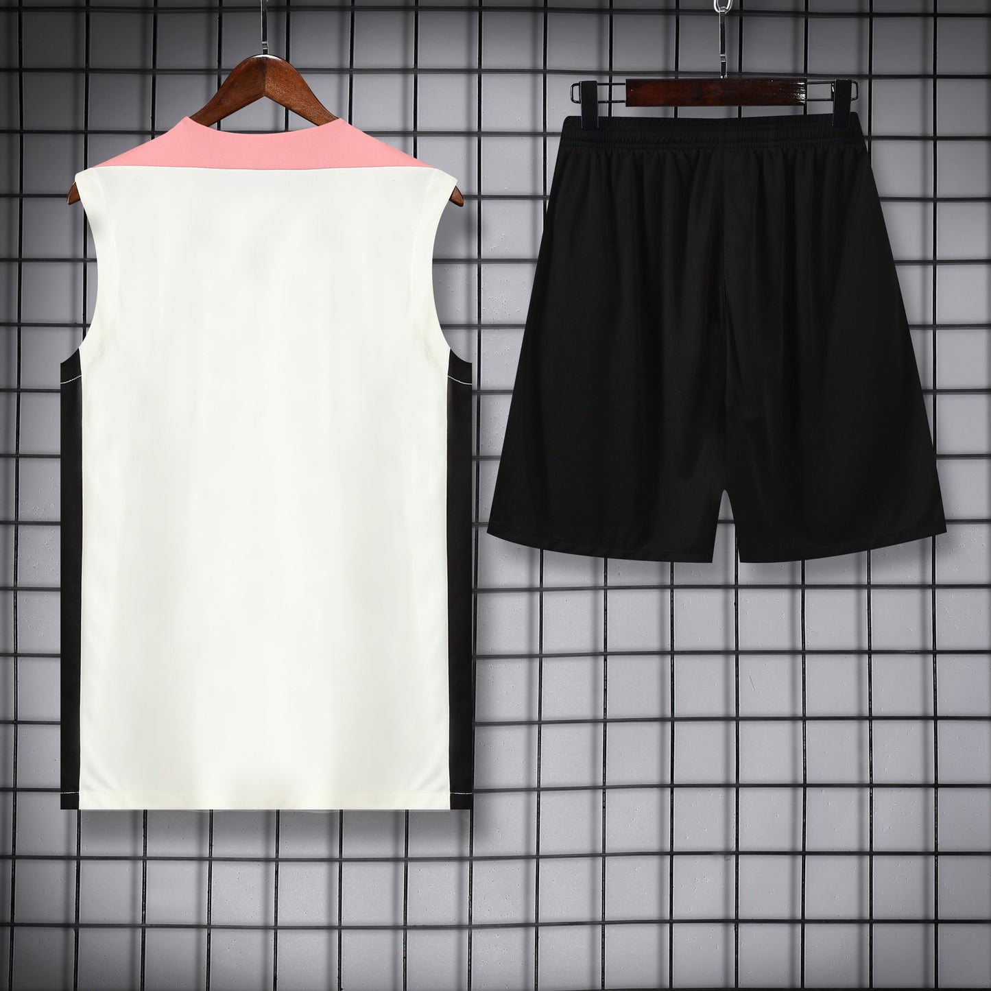 PSG Sleeveless Training Kit - Cream/Baby Pink/Black