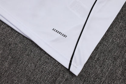 Germany Sleeveless Training Kit -  White/Grey/Black