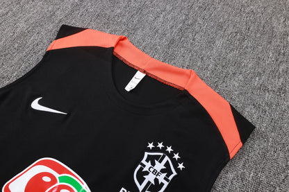 Brazil Sleeveless Training Kit  Black