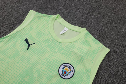 Manchester City Sleeveless Training Kit Green inkjet