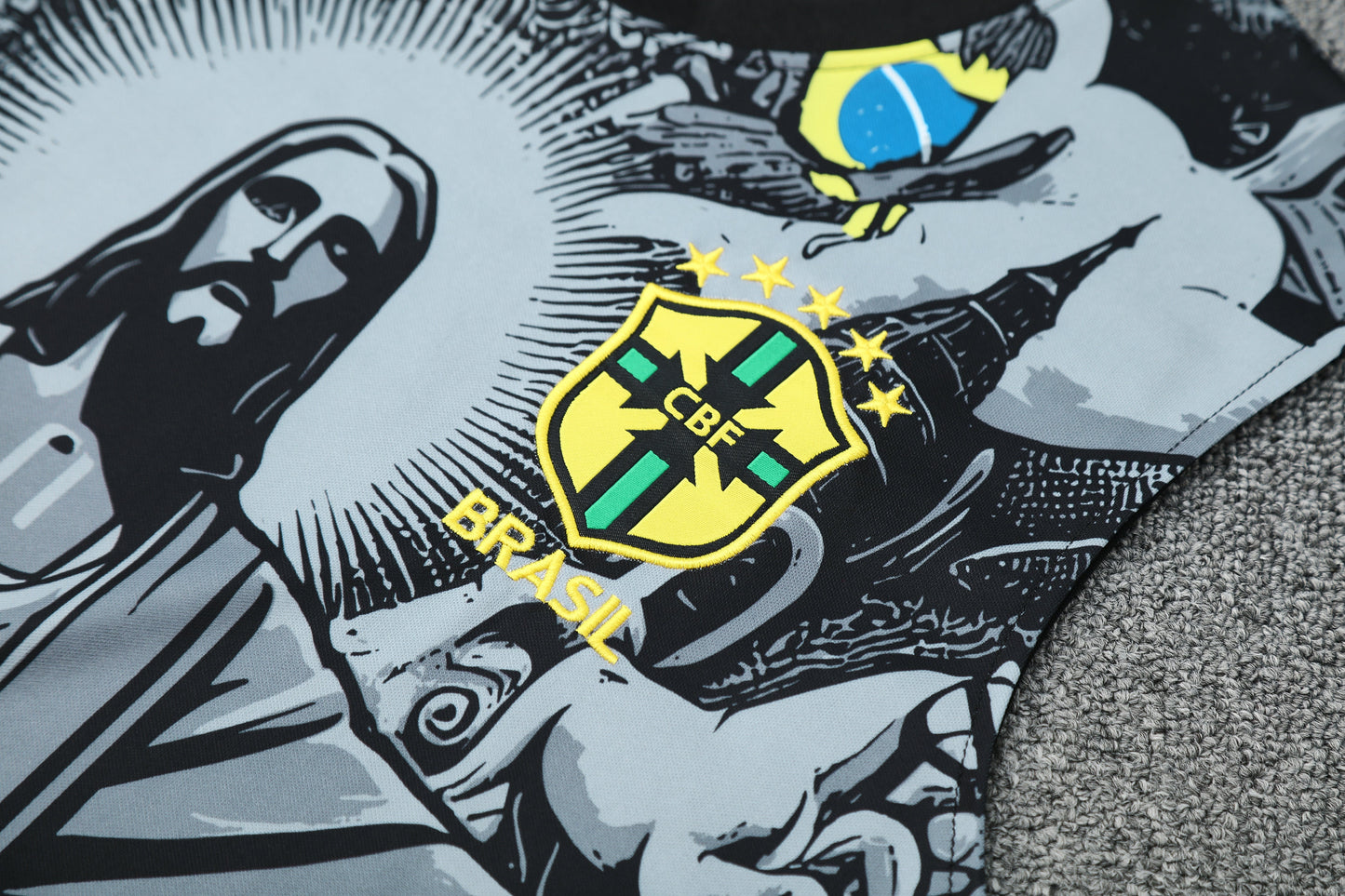 Brazil Sleeveless Training Kit - 'Christ The Redeemer'