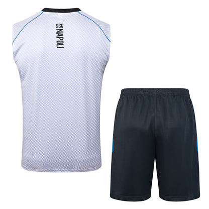 Napoli Sleeveless Training Kit - Grey/Blue