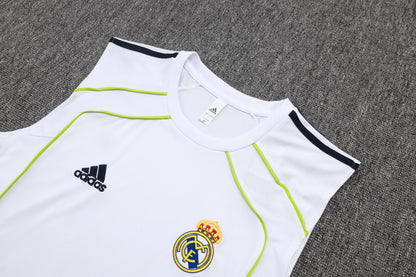 Real Madrid Sleeveless Training Kit - Retro Home