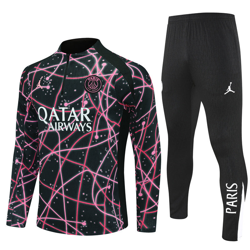 PSG Paris Saint Germain   Black and pink camouflage style Tracksuit