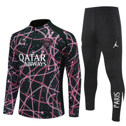 PSG Paris Saint Germain   Black and pink camouflage style Tracksuit