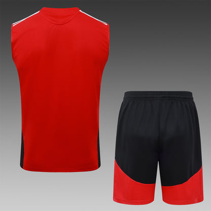Germany Sleeveless Training Kit  red