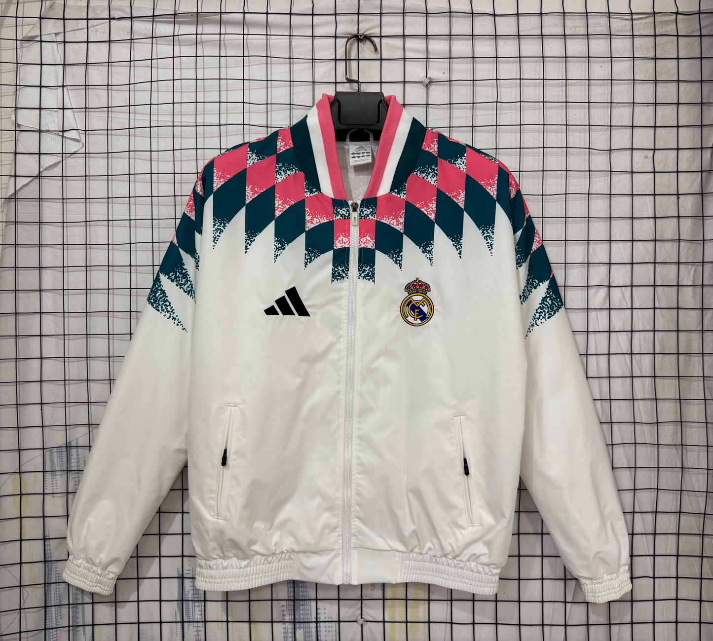 Real Madrid white Windbreaker