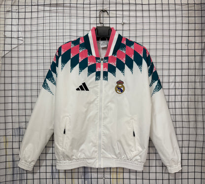 Real Madrid white Windbreaker