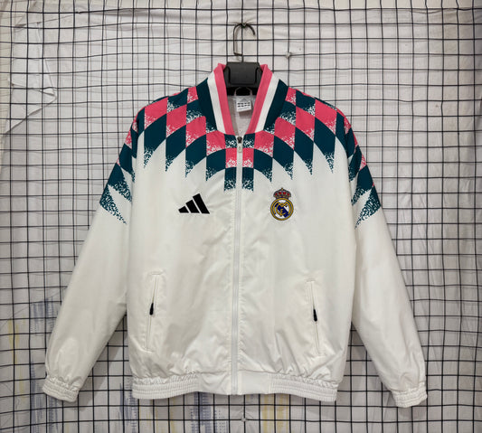 Real Madrid white Windbreaker