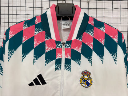 Real Madrid white Windbreaker