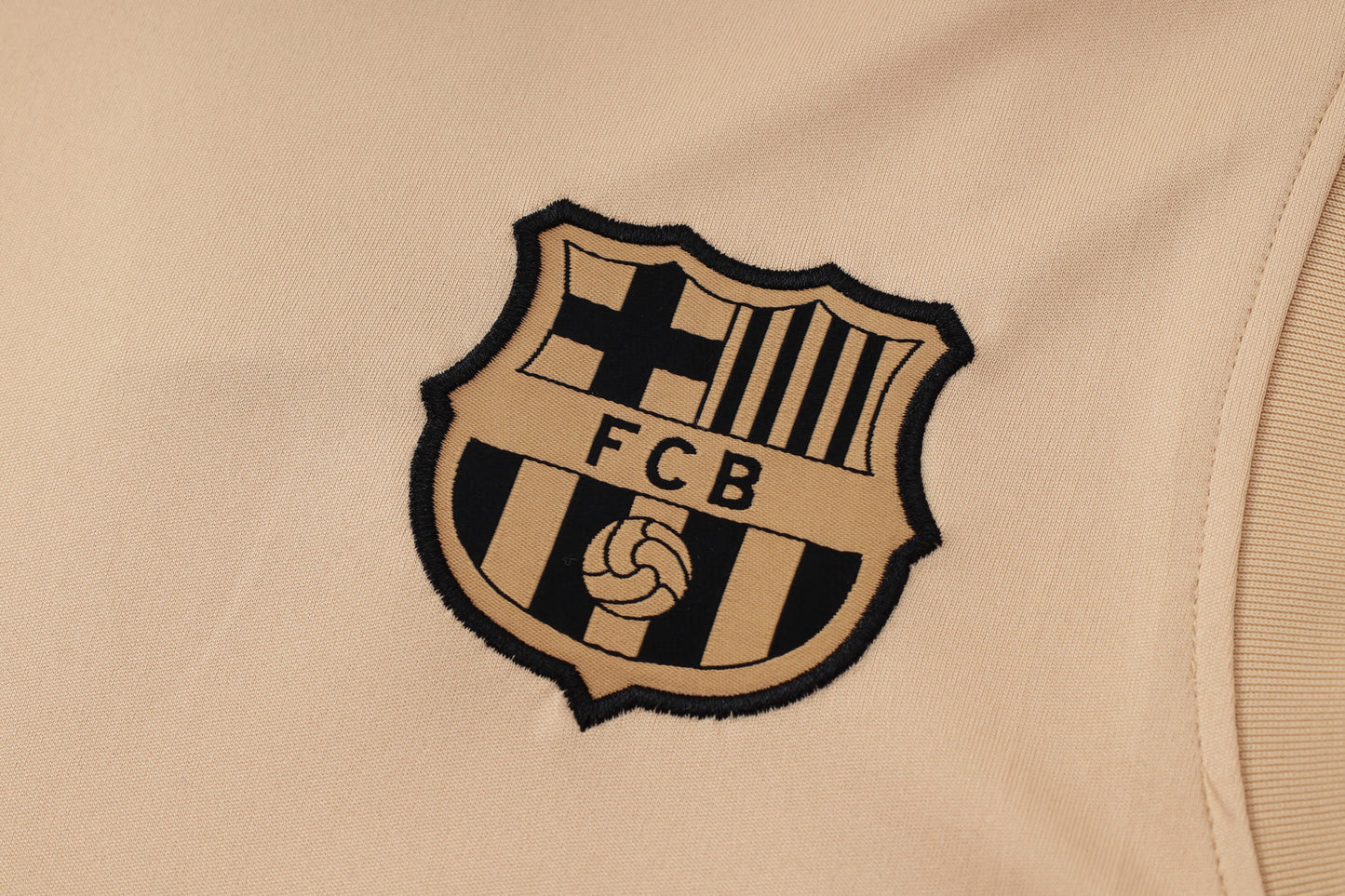 Barcelona Sleeveless Training Kit - Beige/Black