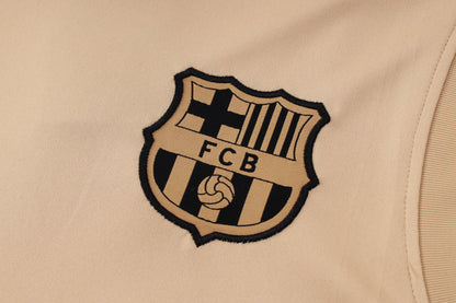 Barcelona Sleeveless Training Kit - Beige/Black