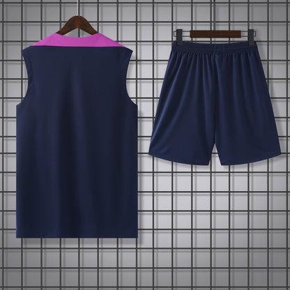 Barcelona Sleeveless Training Kit Blue