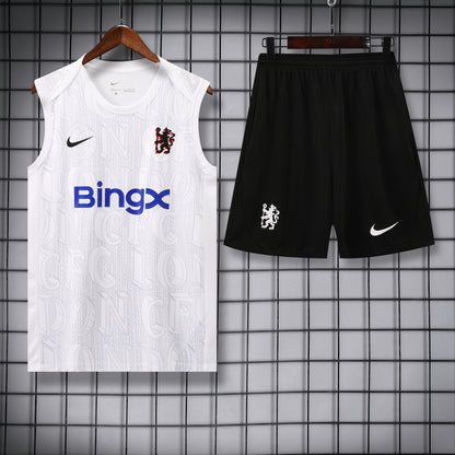 Chelsea Sleeveless Training Kit White