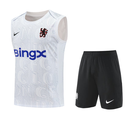 Chelsea Sleeveless Training Kit White