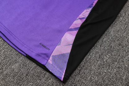 Germany Sleeveless Training Kit - Purple/Violet/Black