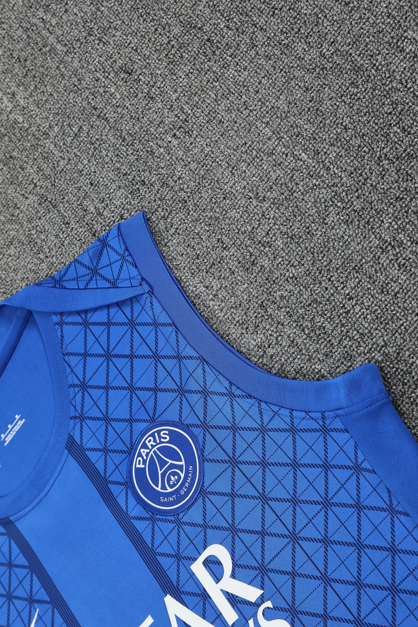 Paris Sleeveless Training Kit  blue pattern