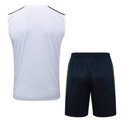 Real Madrid Sleeveless Training Kit - Retro Home