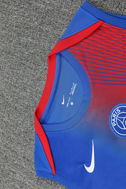 Paris Sleeveless Training Kit blue+red