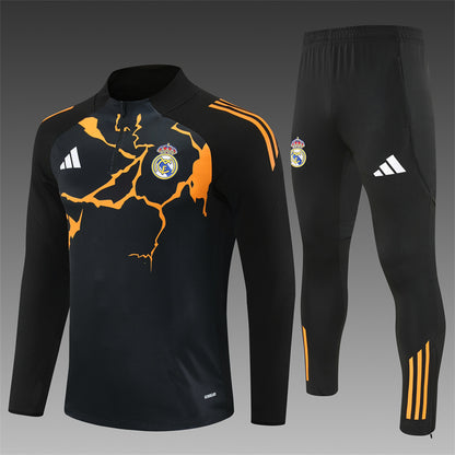 Real Madrid  Black orange Tracksuit