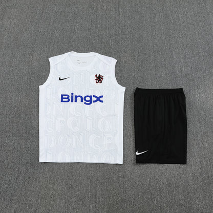 Chelsea Sleeveless Training Kit White