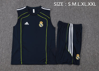 Real Madrid Sleeveless Training Kit - Retro Away