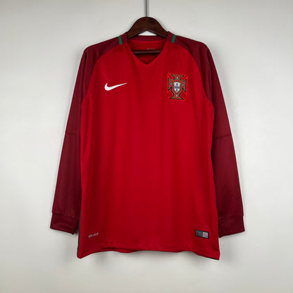 Portugal Long Sleeve Home Shirt - 2016