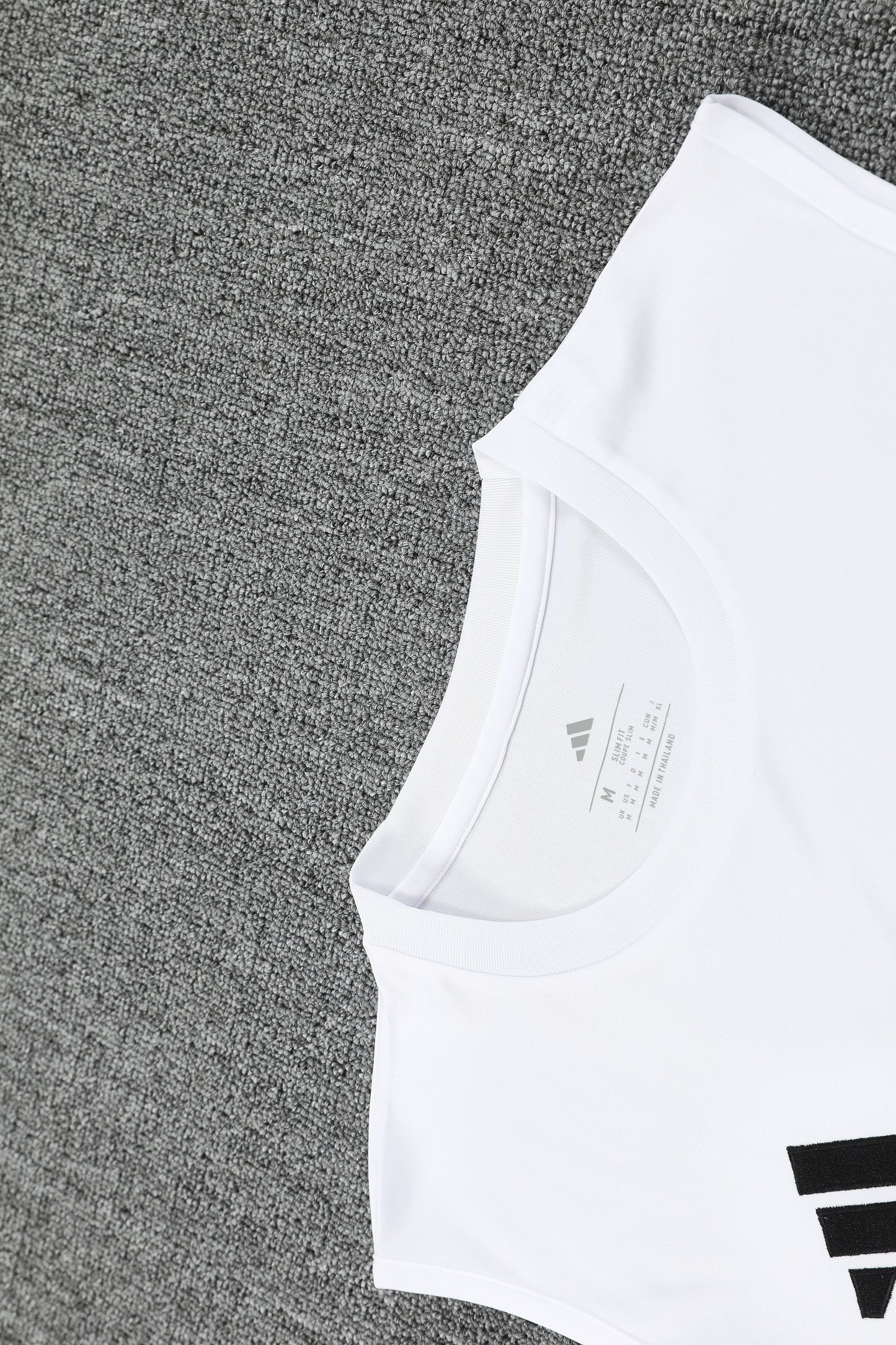 Real Madrid Sleeveless Training Kit White  black