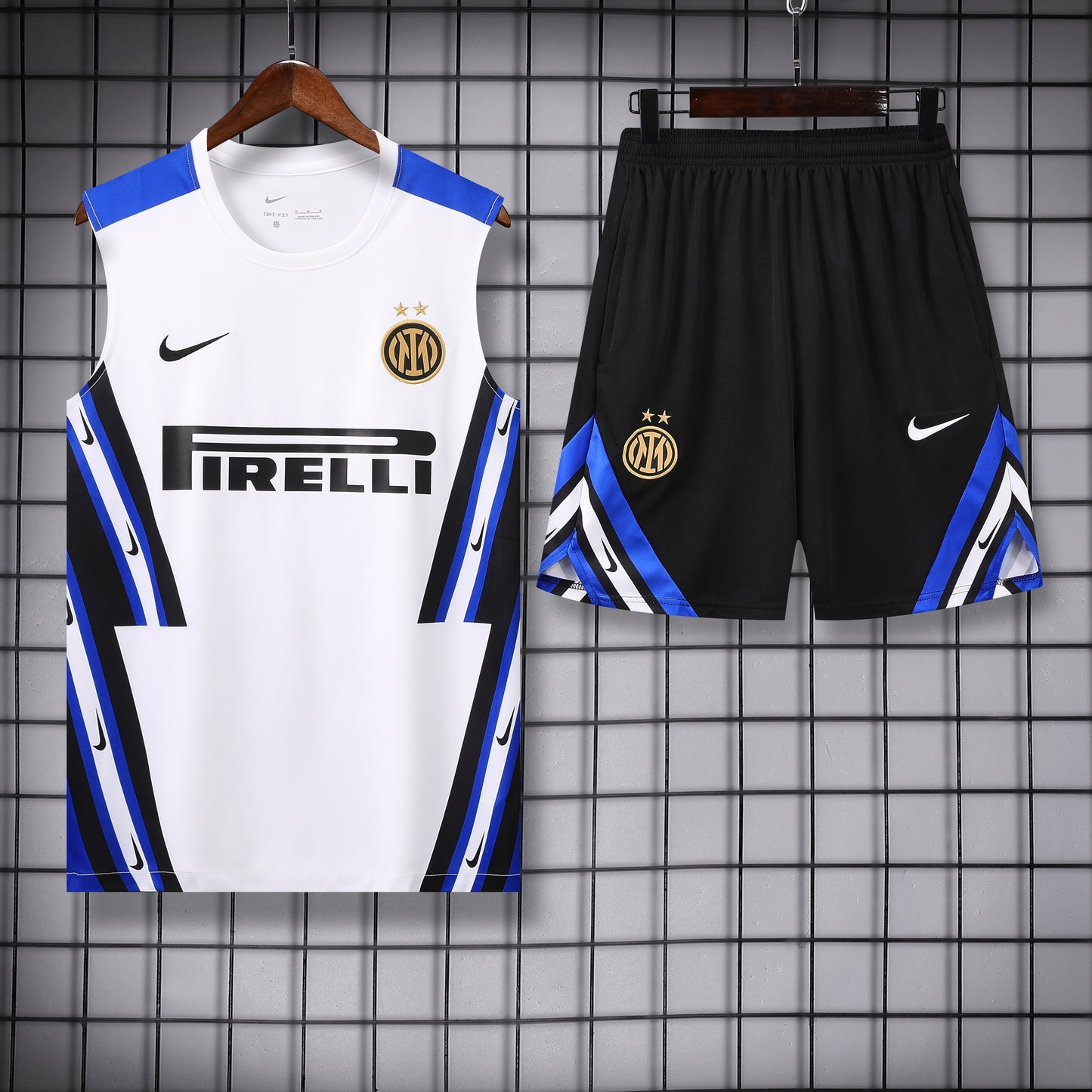 Inter Milan Sleeveless Training Kit White