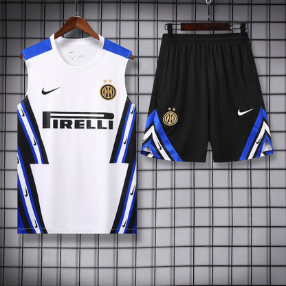 Inter Milan Sleeveless Training Kit White